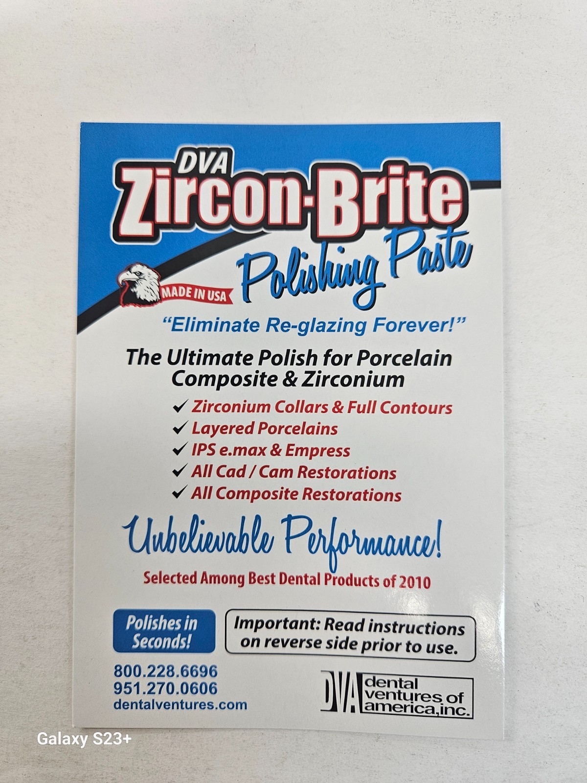 Polishing Paste for Zirconia(20g) or Non-Precious and Precious(40g)