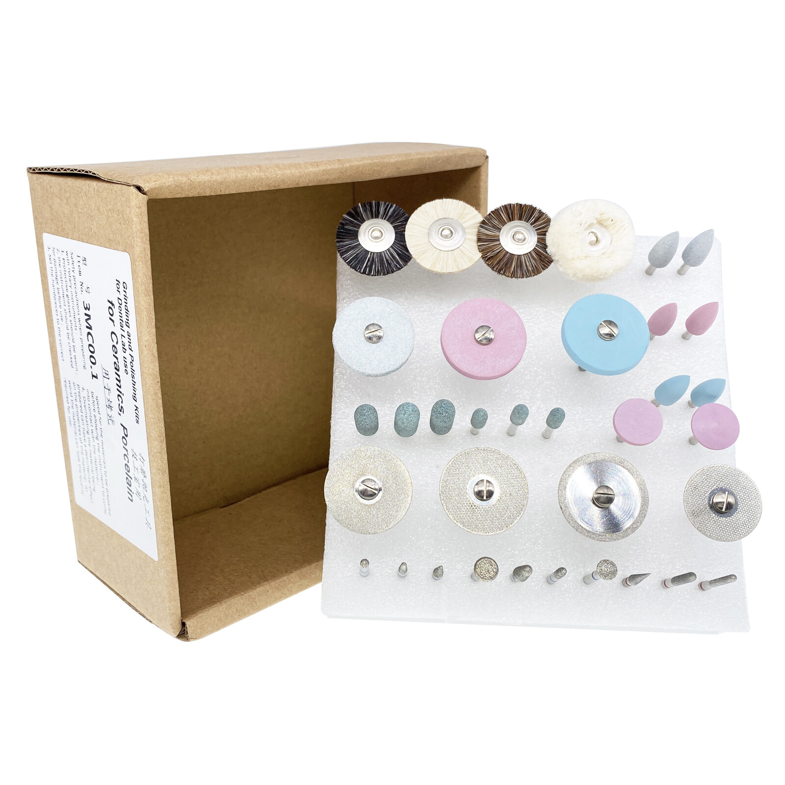Dental Composite Polishing Kit RA HP Bur For Low-Speed Handpiece Contra Angle