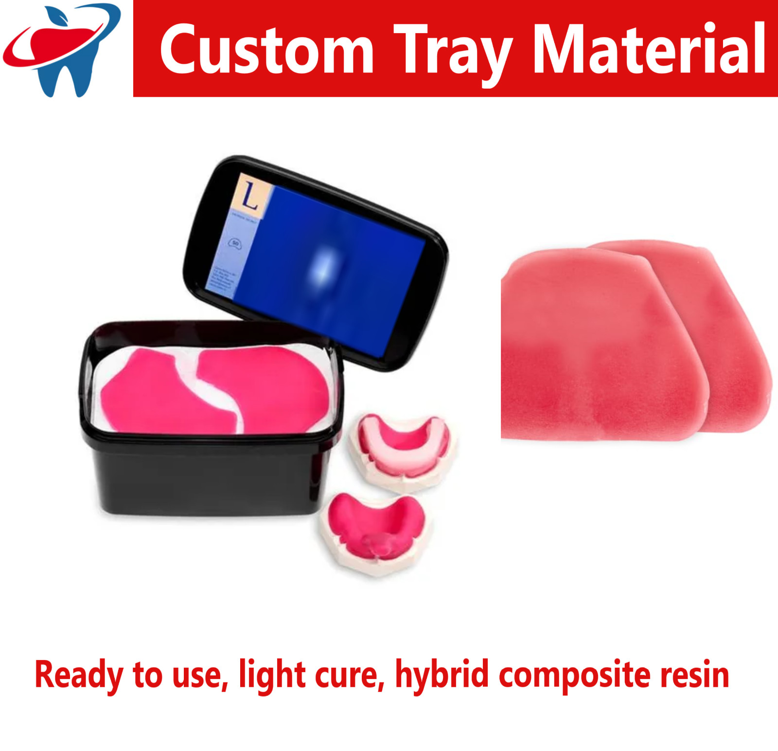 Dental Custom Tray Material Hybrid Composite Resin Custom trays & wax base plate
