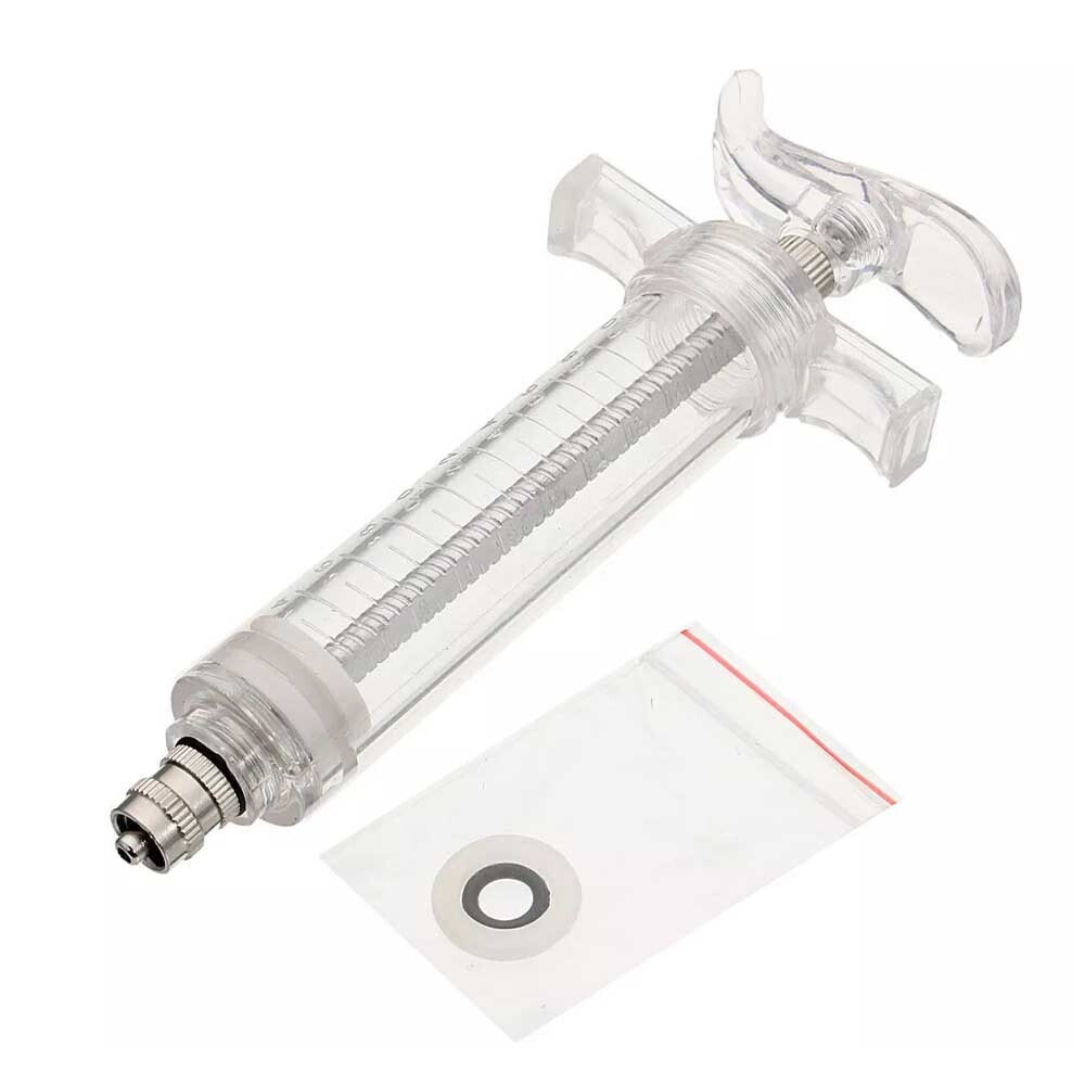 1/2/3/4 set 20/50/100ml Reusable Veterinary Syringe for Livestock Supply Tool US