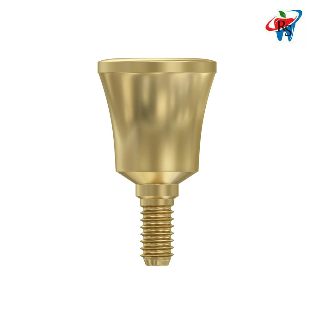 5x Dental Prosthetic Extra Wide Concave Healing Cap Ø6.3 Int Hex 2.42mm Titanium