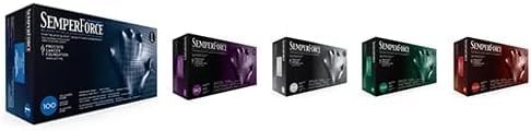 BKNF104, SemperForce Black Nitrile Glove, 4 mil, -, L, 100 per
