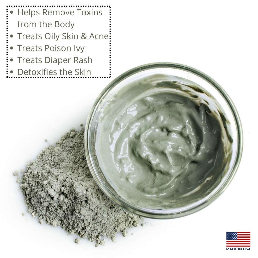 SMART SOLUTIONS Calcium Bentonite Clay, 2 lb Pure Indian 32 Ounce (Pack of 1)
