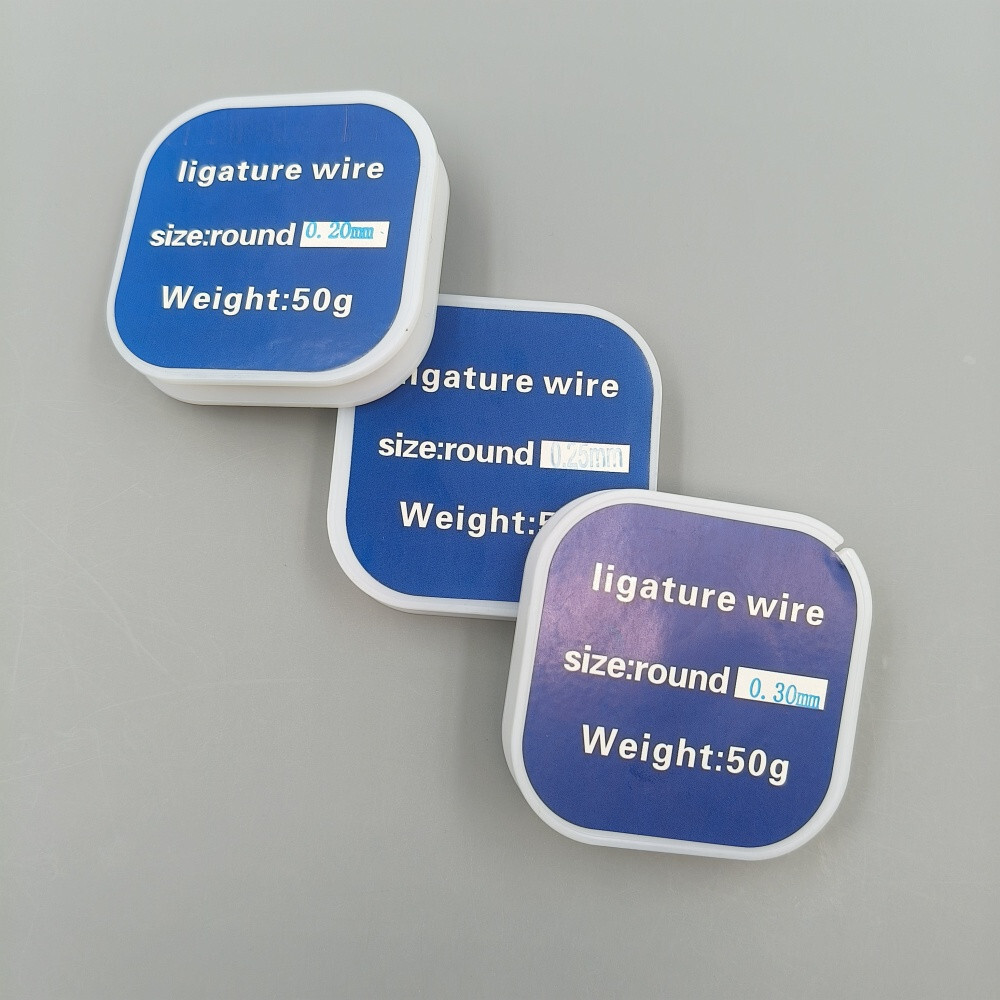 50g Dental Medical Wire Line 0.2/0.25/0.3mm 50g Plastic And Stainless Steel Roll