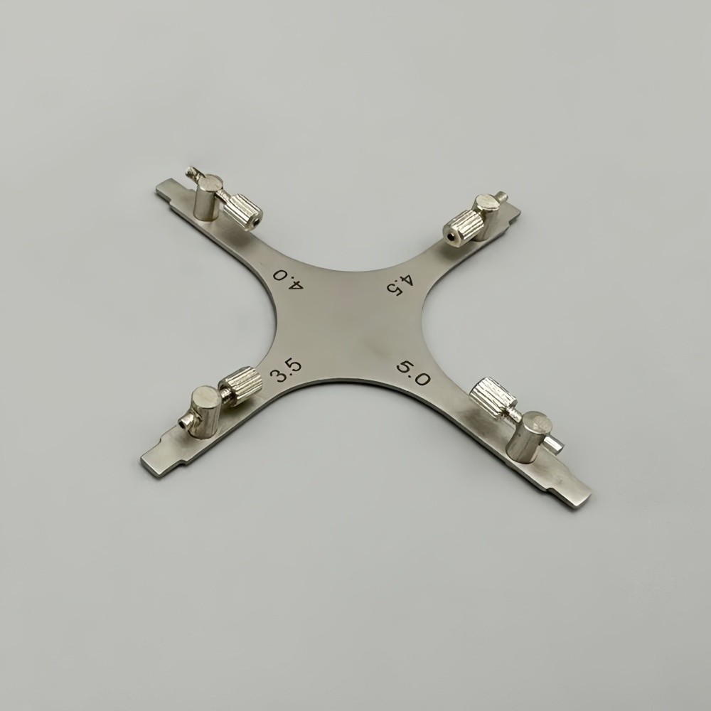 Cross Type Dental Ortho Bracket Positioning Gauge Positioner with Pencial Lead