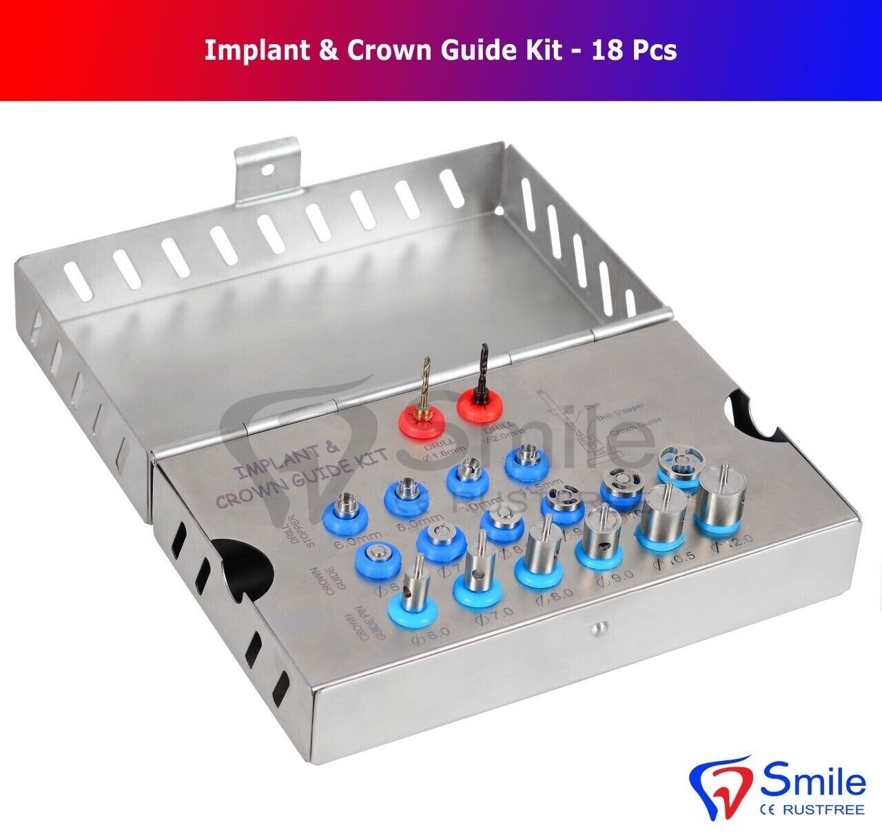 Dental Implant & Crown Guide Drill Kit Perfect Positioning Guide Kit FDA Approve