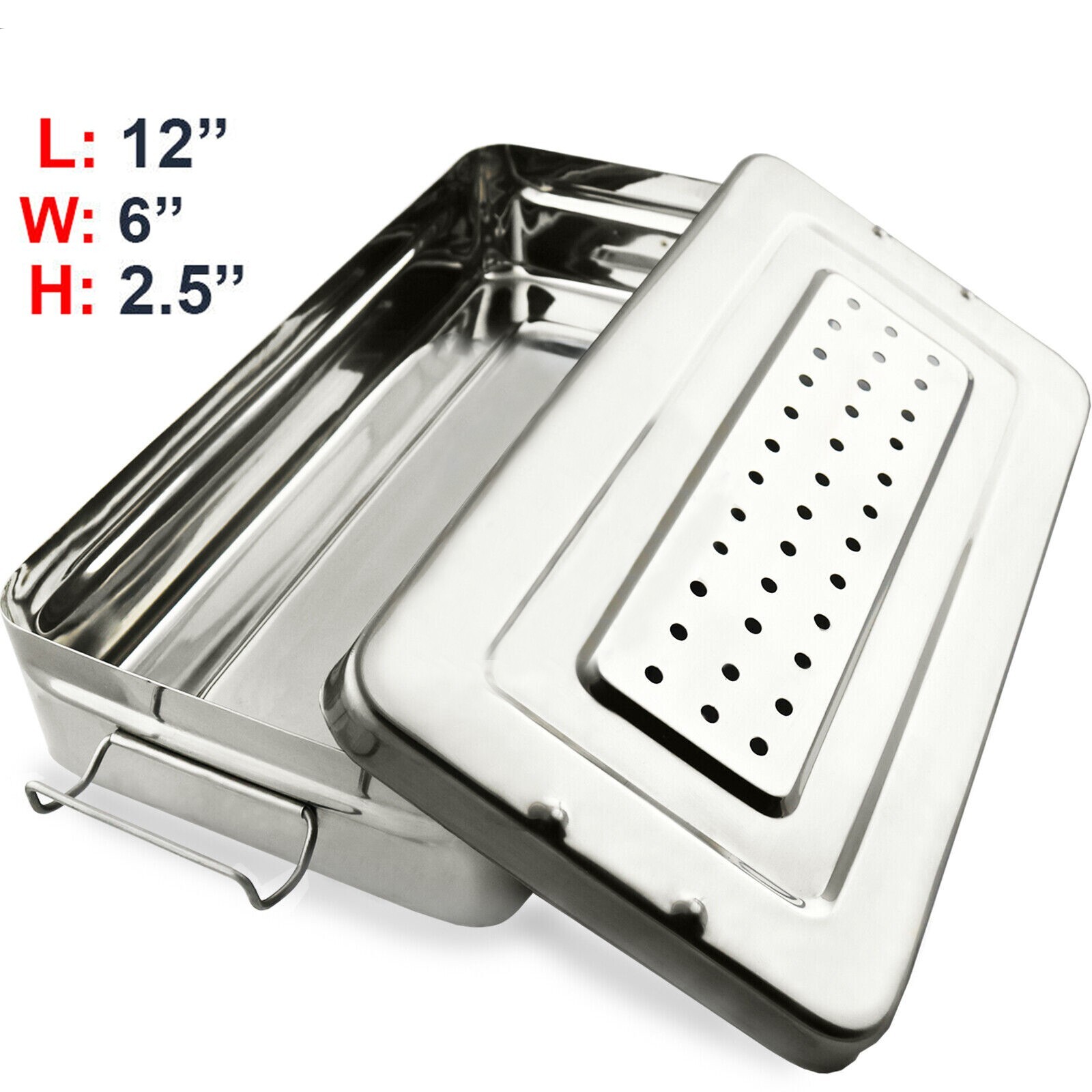 Surgical Dental Instrument Box Cassette Autoclave Sterilization Container 12»