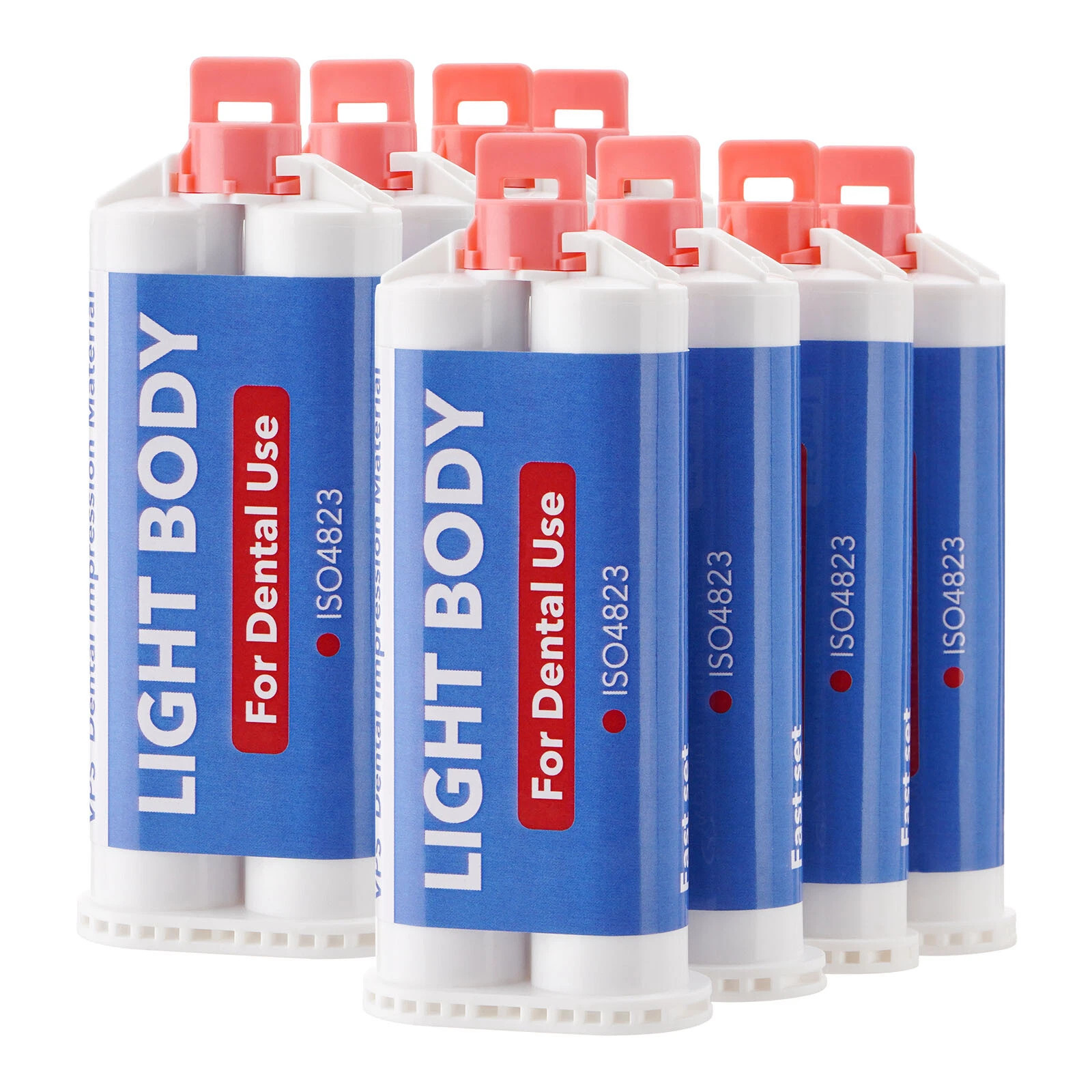 64PCS Dental Impression Material VPS Heavy & Light Body Fast Set 50 ml Cartridge