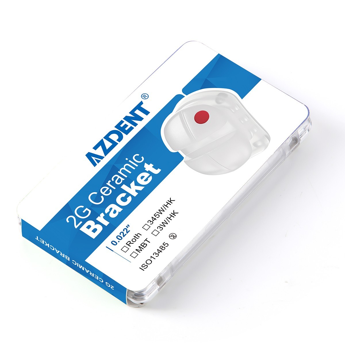 AZDENT Dental Orthodontic Ceramic Brackets Braces Roth/MBT 0.022 Hooks 345