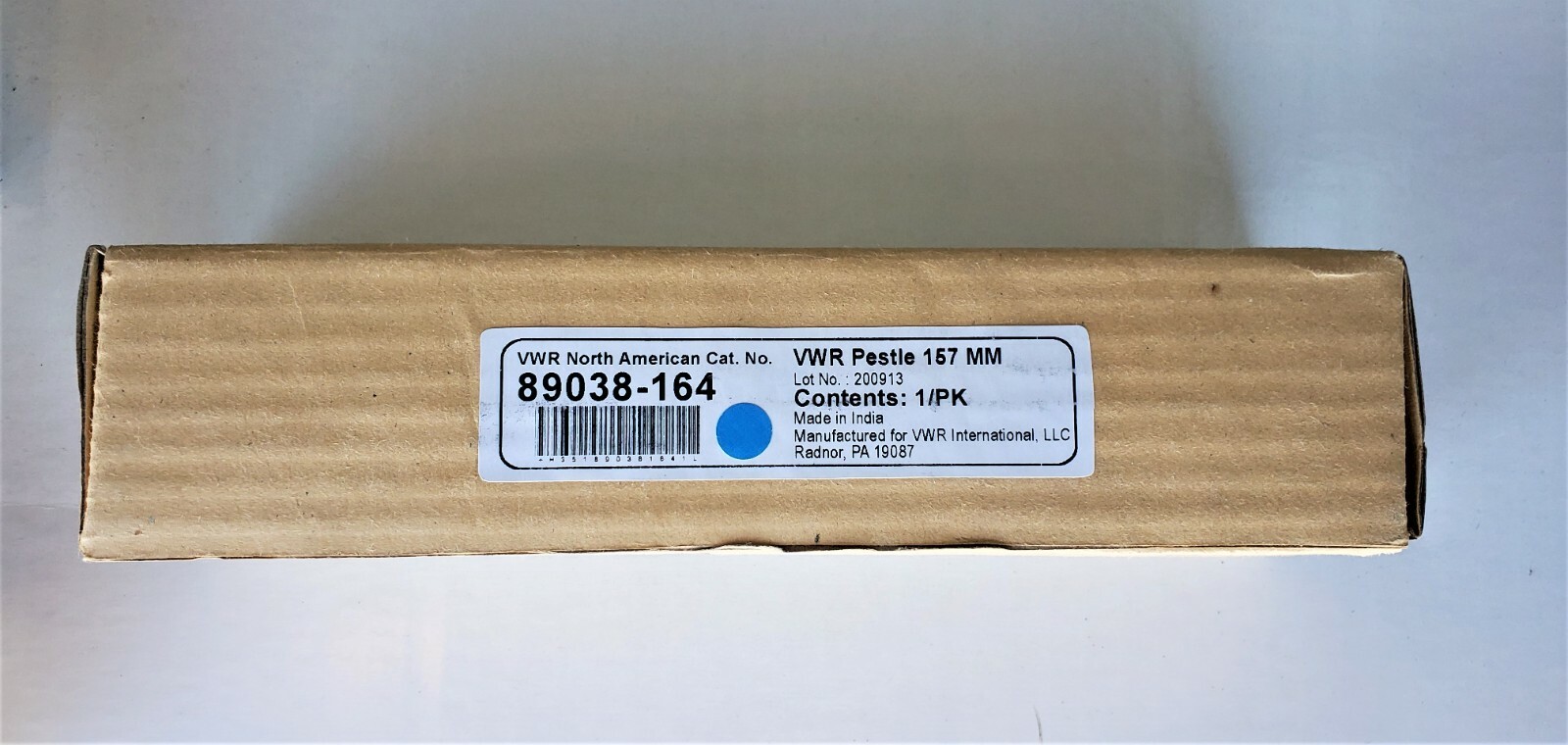 VWR Pestle (157mm), for Mortar 70x90mm, Porcelain 89038-164