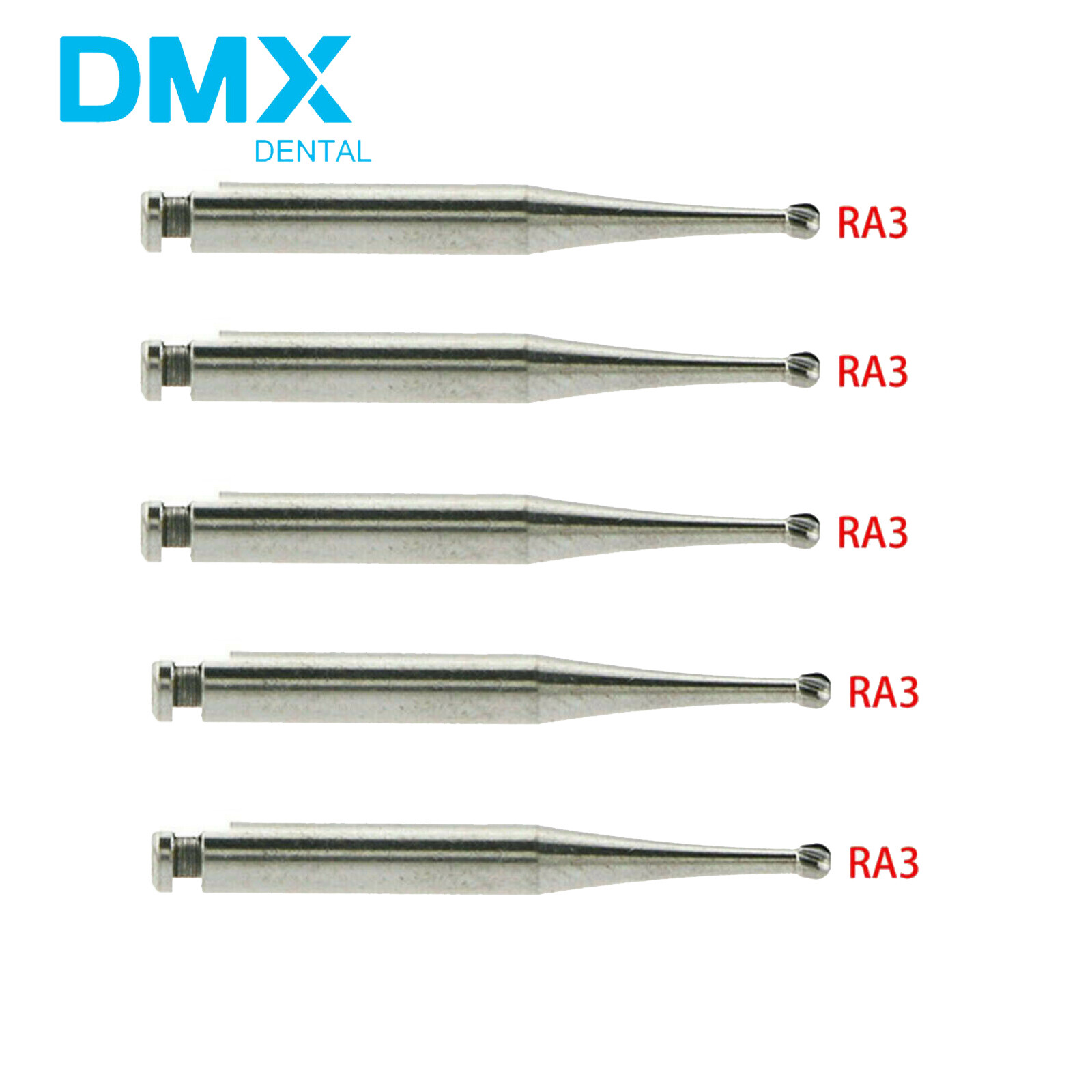 Dental Round Latch Carbide Bur RA 1 2 3 4 5 6 7 8 Midwest For Slow Low Speed