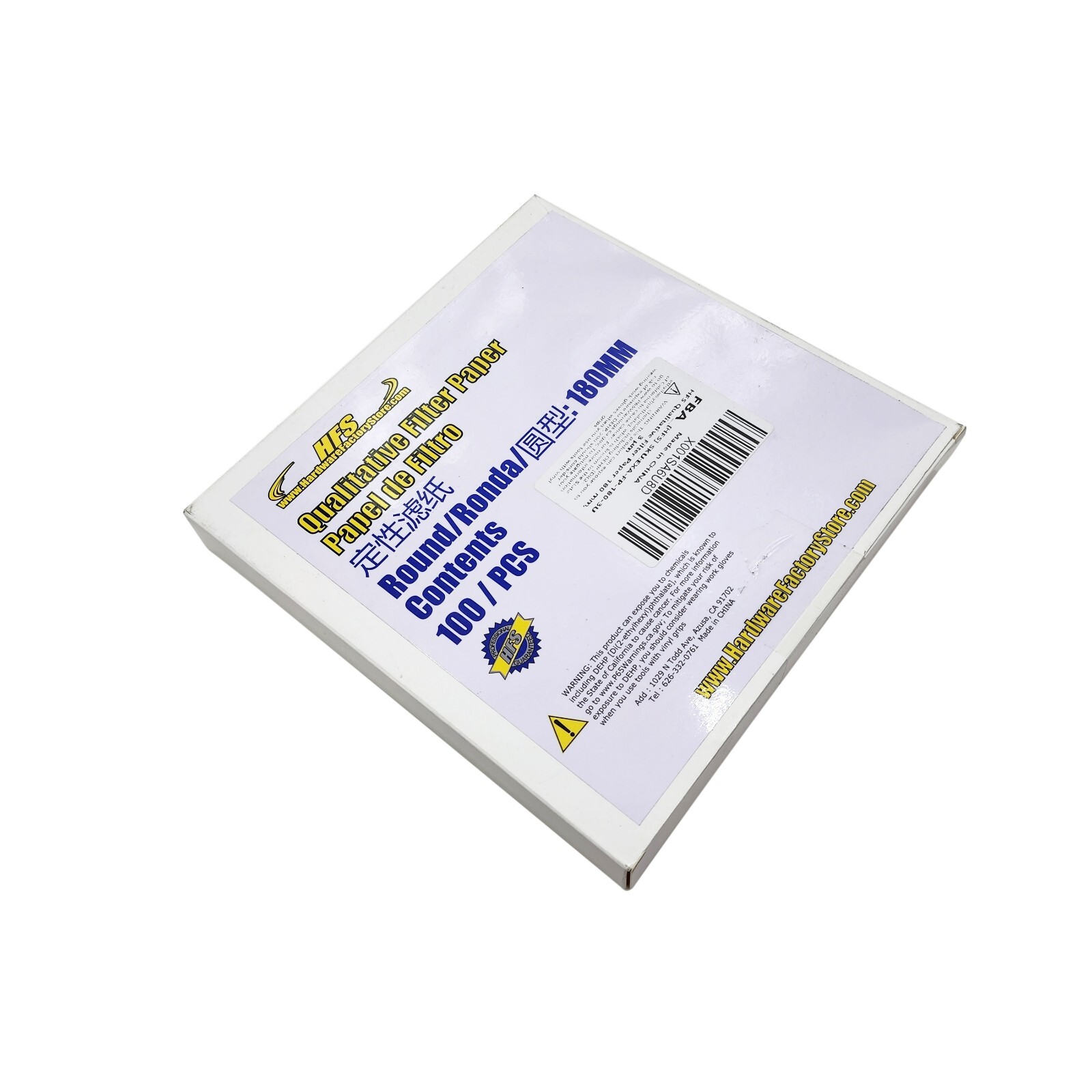 180mm Ashless Qualitative Filter Papers Lab 100PCS 1UM 3UM 6UM 11UM 20UM