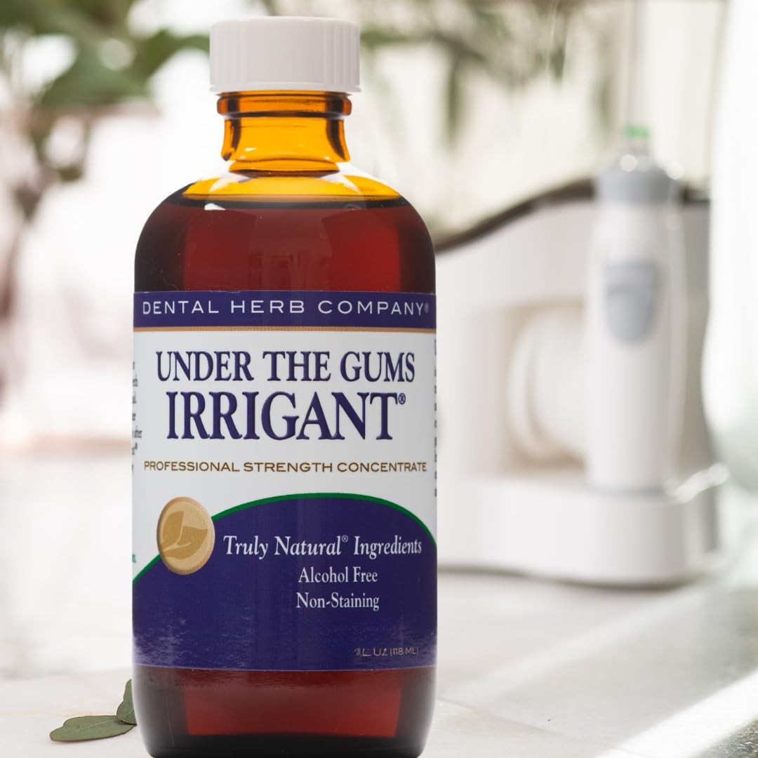 Under The Gums Irrigant Solution – AlcoholFree, Vegan Herbal Solution for Wat…