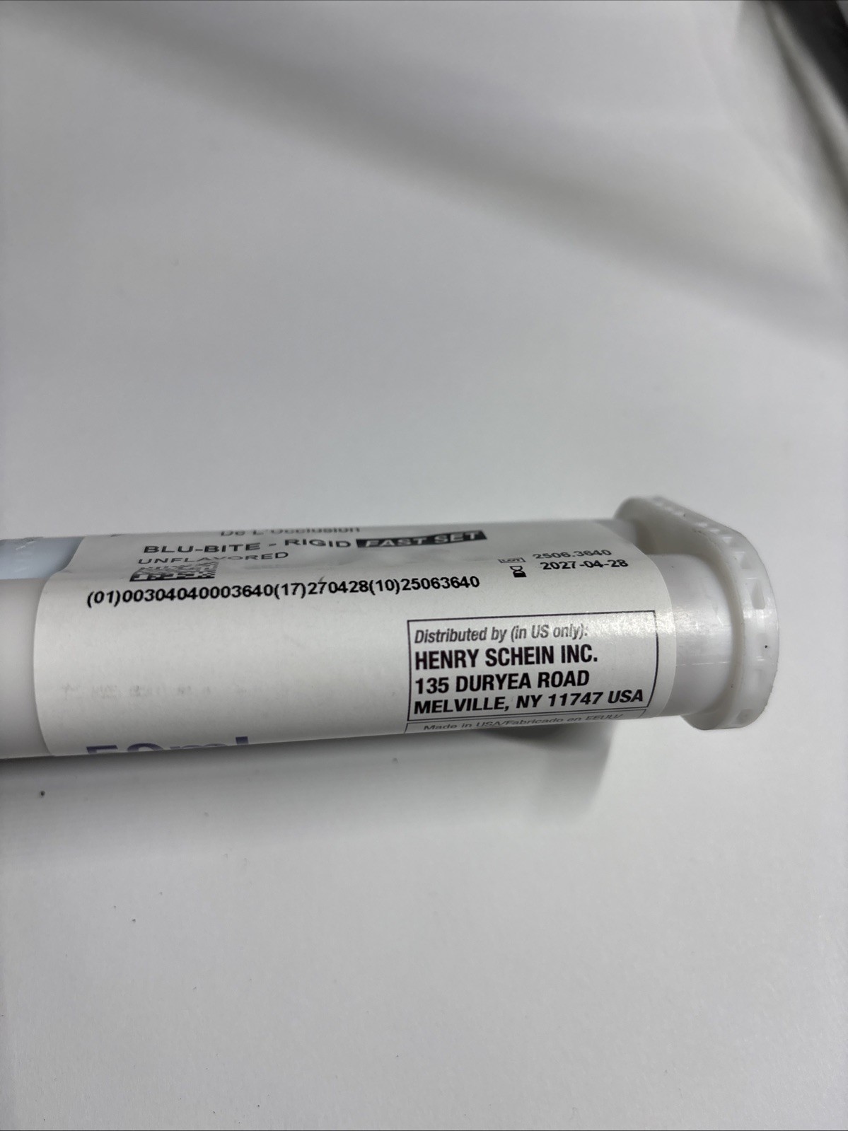 henry schein blu-bite hp Rigid Ref#107-3642 50ml Set Green And White