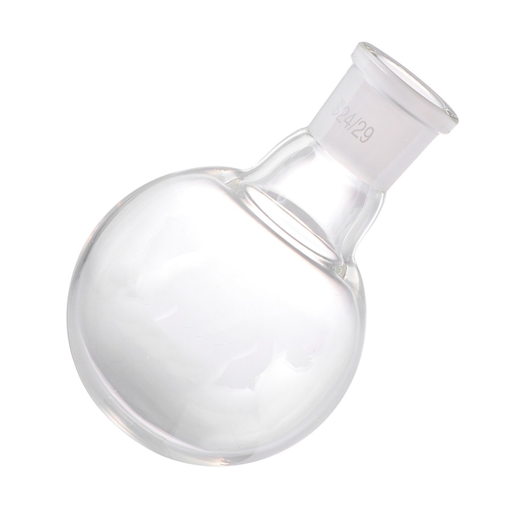 1Pcs Assorted Color Glass Flask Durable Single Neck Round Bottom for Lab Storage