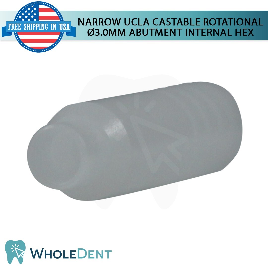 5x Narrow UCLA Castable Rotational Abutment Int Hex 2.0 Dental Instrument Tool