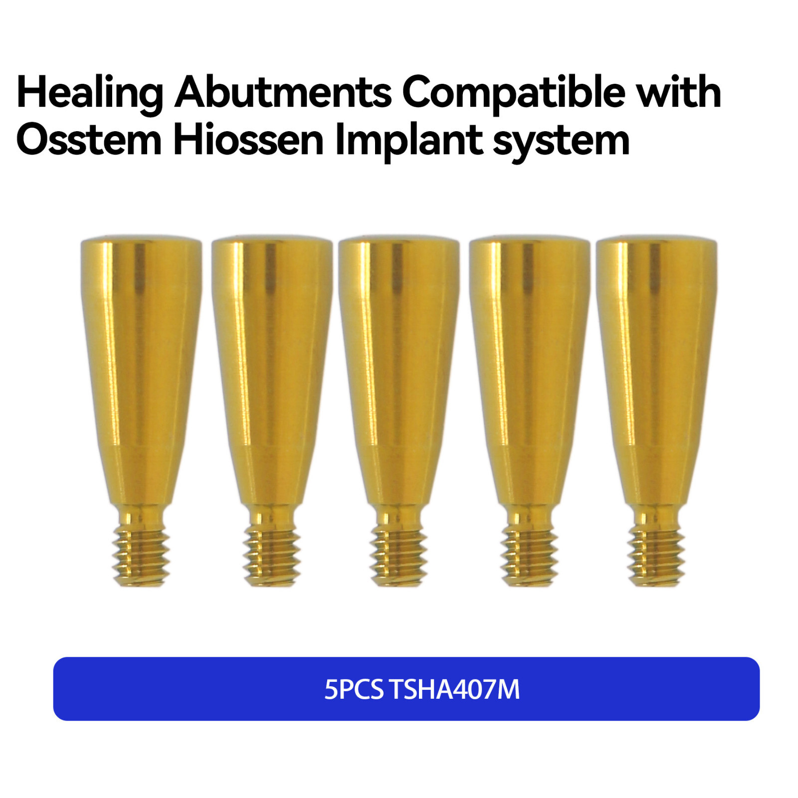 Dental Healing Abutment Cover Screw Mini Platform Fit Osstem Hiossen 4.0/4.5mm