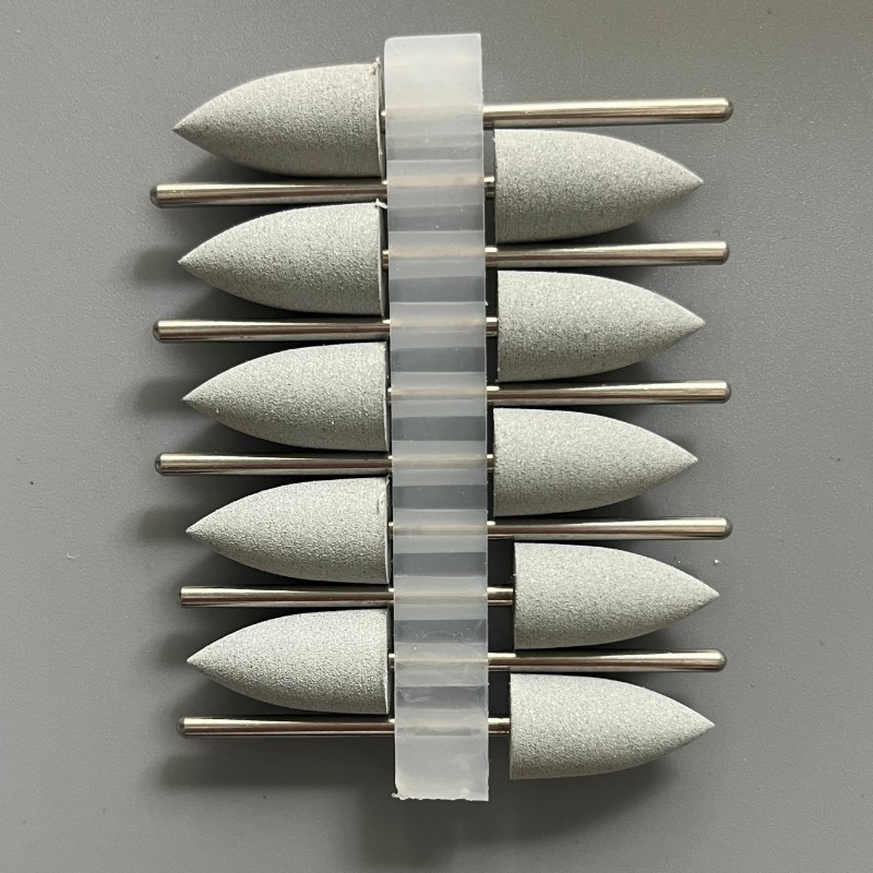 10Pcs Dental silicone Rubber polishers Resin polishing bur Dental Materials