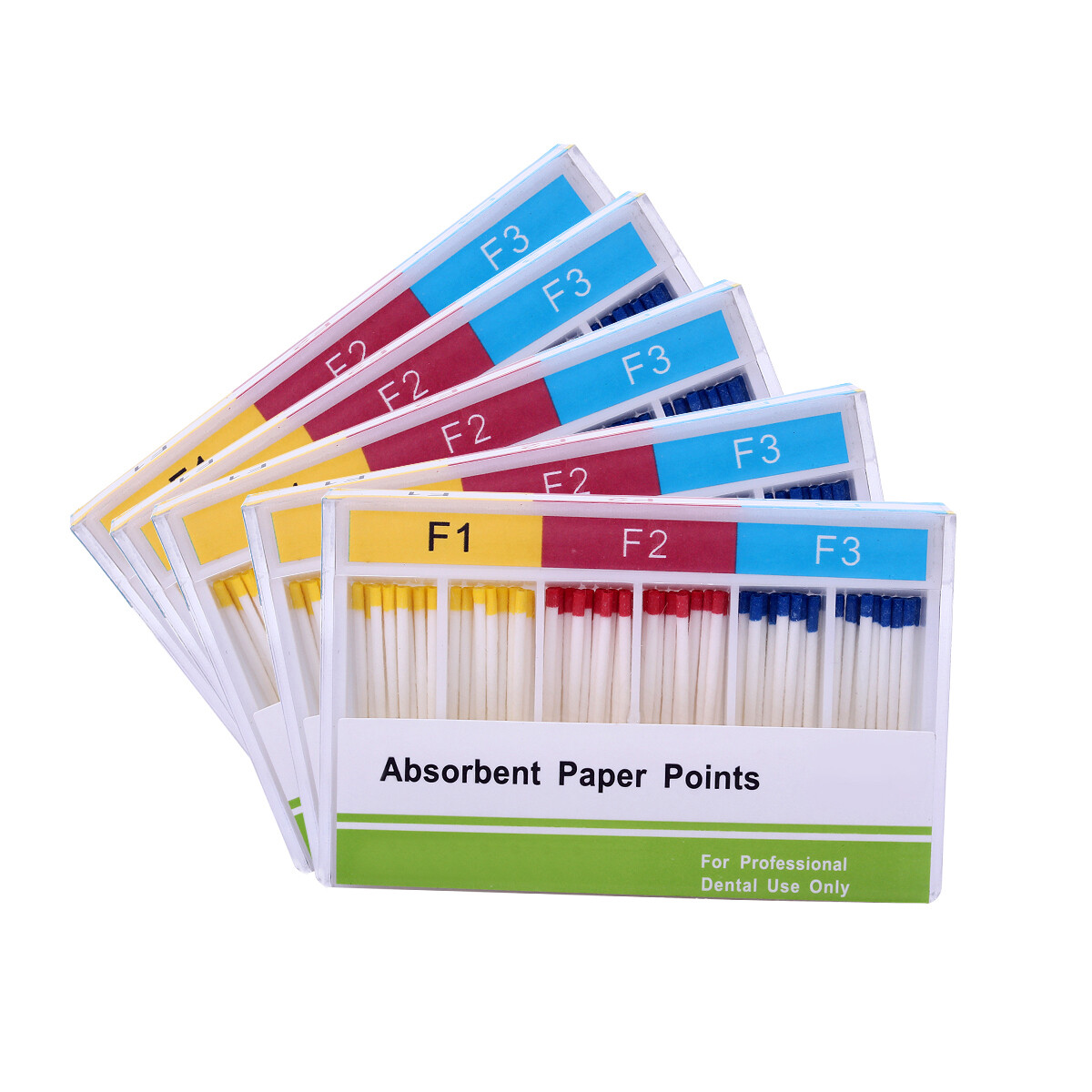 100pcs/Kit Dental Endodontic Absorbent Paper Points F1 F2 F3