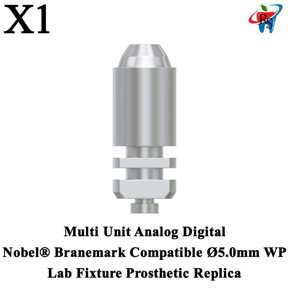 1x Dental Multi Unit Analog Digital Nobel® Branemark Compatible Ø5mm WP Replica
