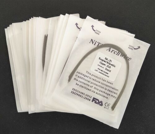 10 Packs Arcos de Dental Ortodoncia Redondos Niti Arco de Alambre Su Arch Wire