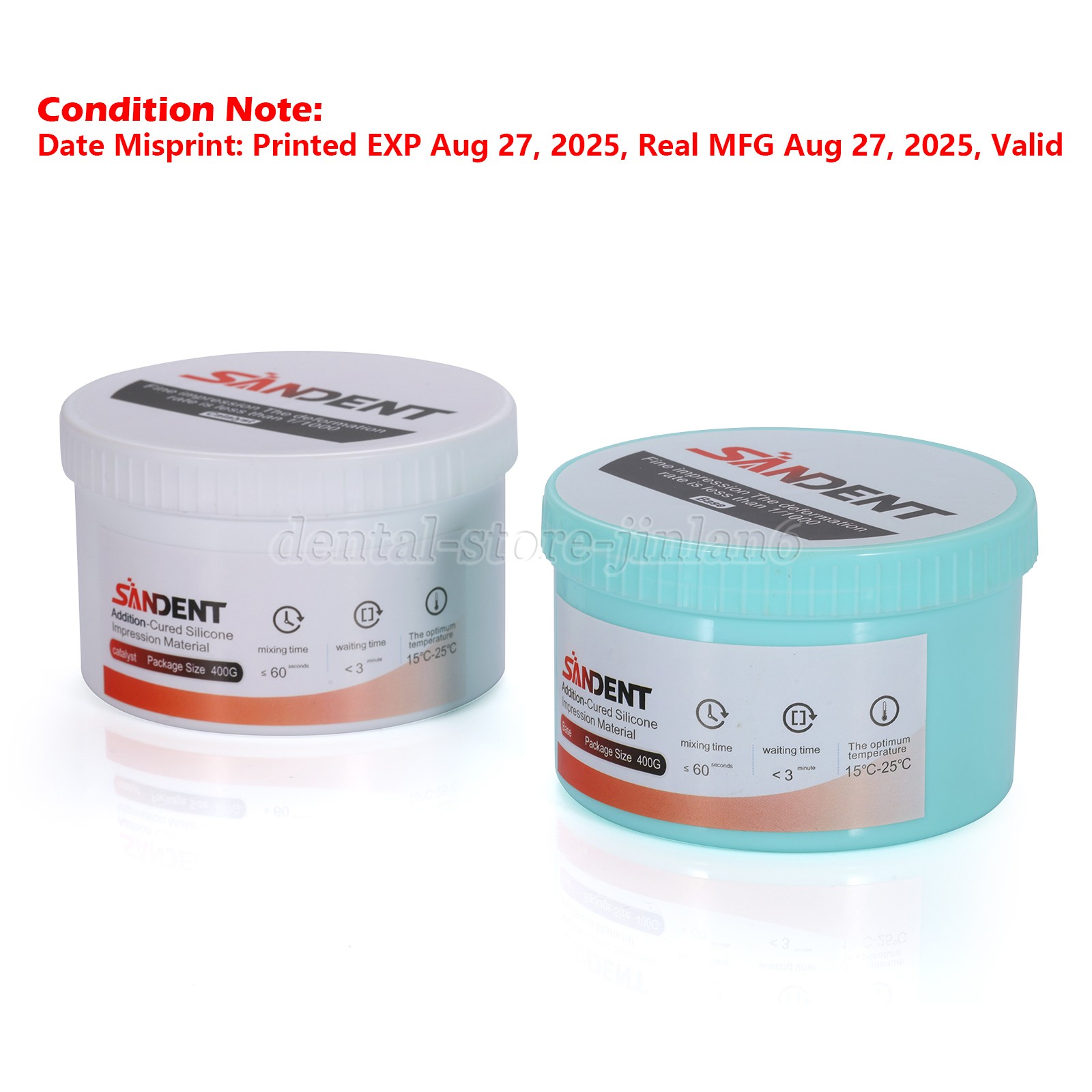 Dental Putty Fast Set PVS VPS Impression Material Silicon Base+Catalystst SA