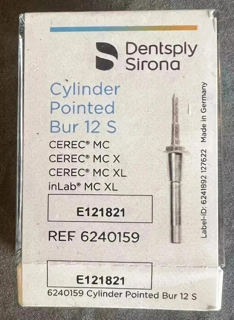 Brand New Sealed CEREC® MCXL Cylinder Pointed Bur #12S free shipping (fast ship)