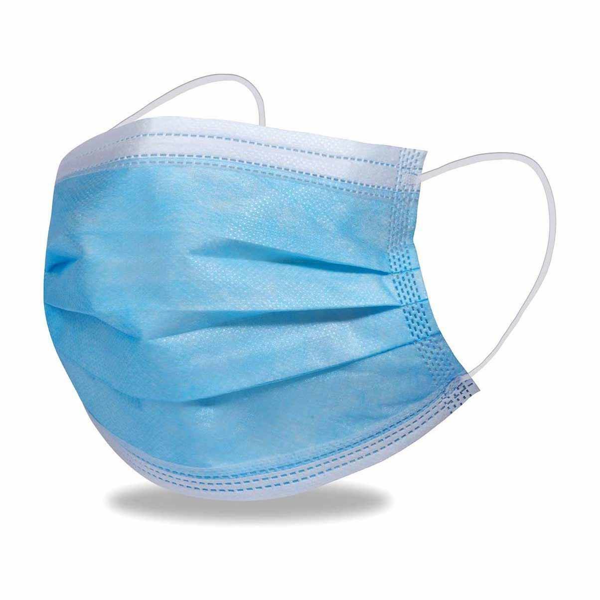 50 PCS BLUE 3-Ply ASTM LEVEL 3 DISPOSABLE SURGICAL MASK