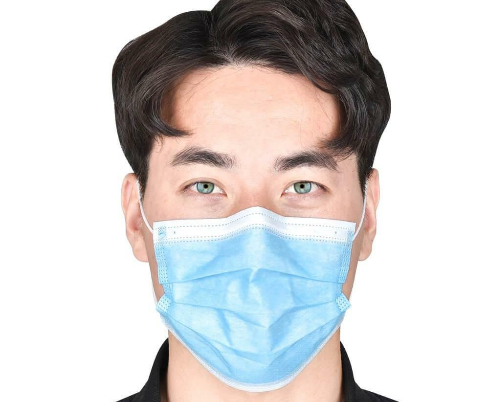 50 PCS Face Mask Medical Quality Surgical Dental Disposable 3-Ply Earloop