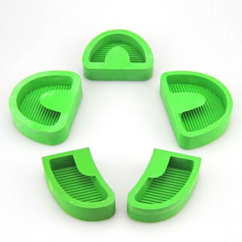 5 Set Dental Silicone Plaster Model Former Base S/M/L/Left/Right Grinding Tool