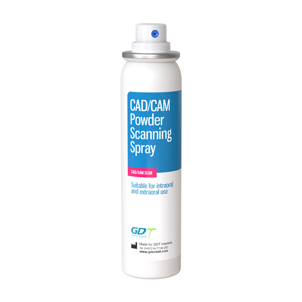 1x Dental CAD/CAM Scanning Spray 75ml Anti Reflective Digital Scan Powder