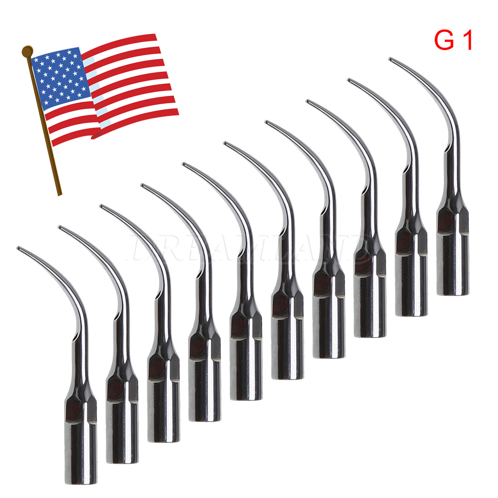10X Dental Ultrasonic Scaler Insert Tip G1 fit EMS Scaling Handpiece