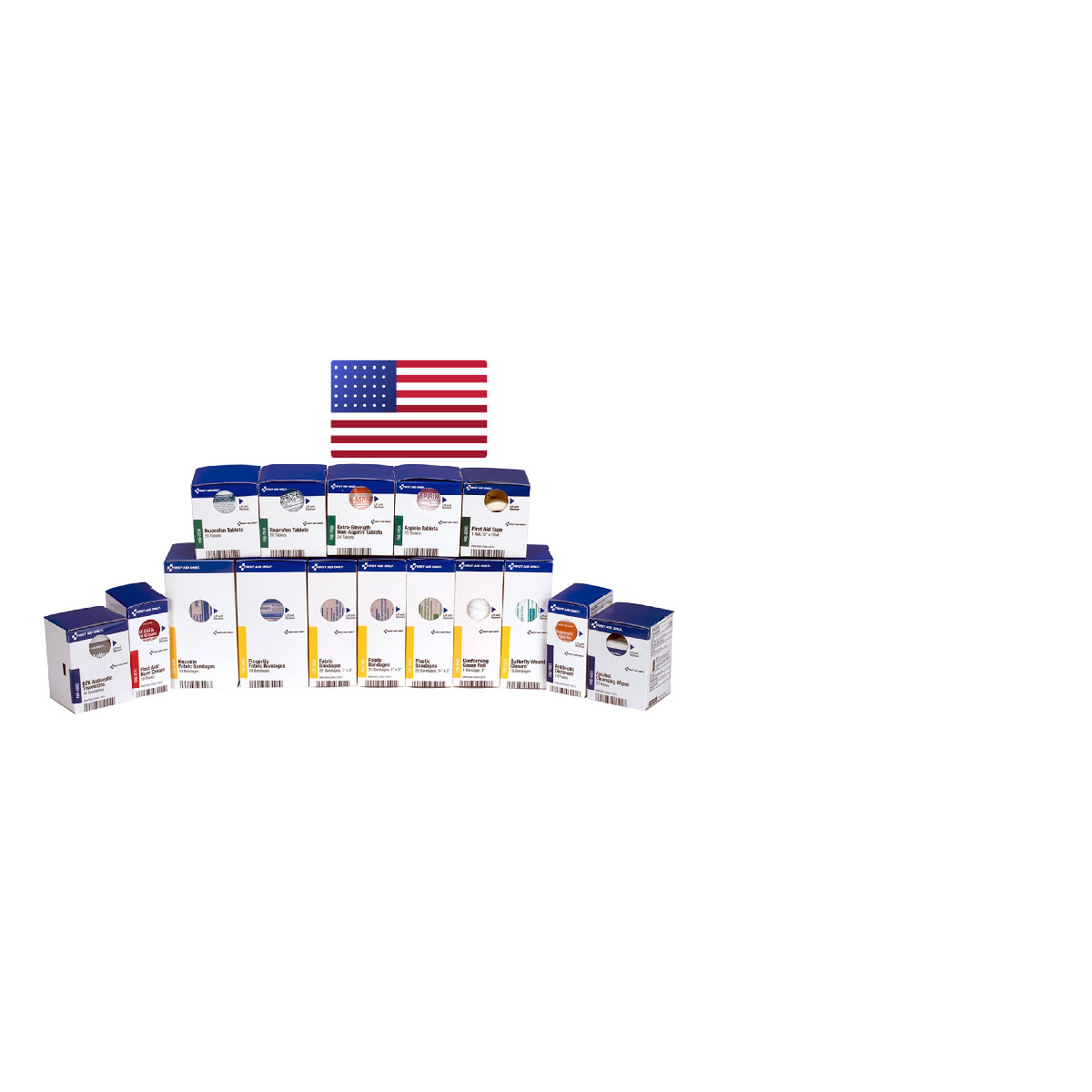 First Aid Only 700002 Smartcompliance 50-Person First Aid Kit Refill Supplies