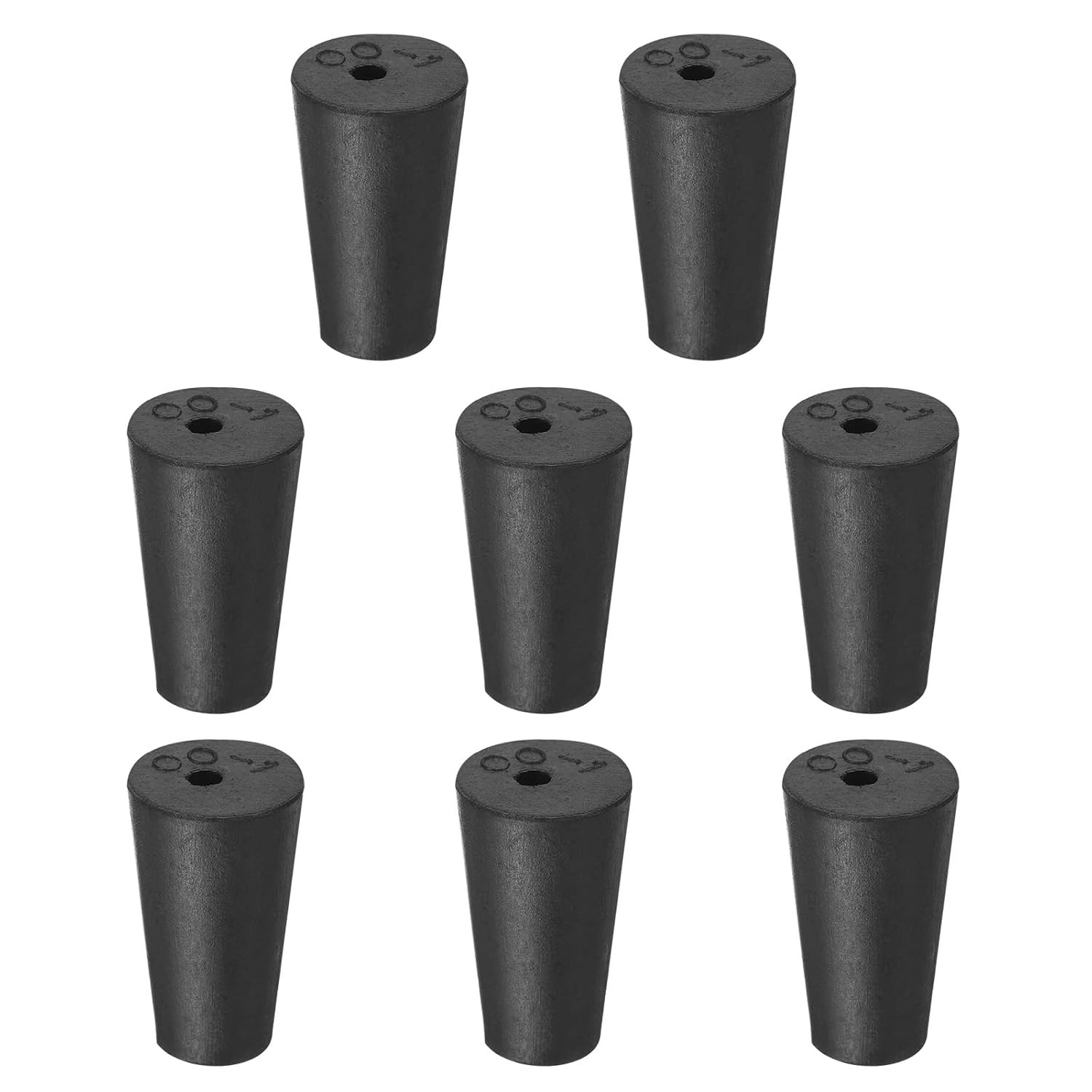 MECCANIXITY Rubber Tapered Plug 10Mm to 15Mm Solid Test Tubes Bungs Stopper with