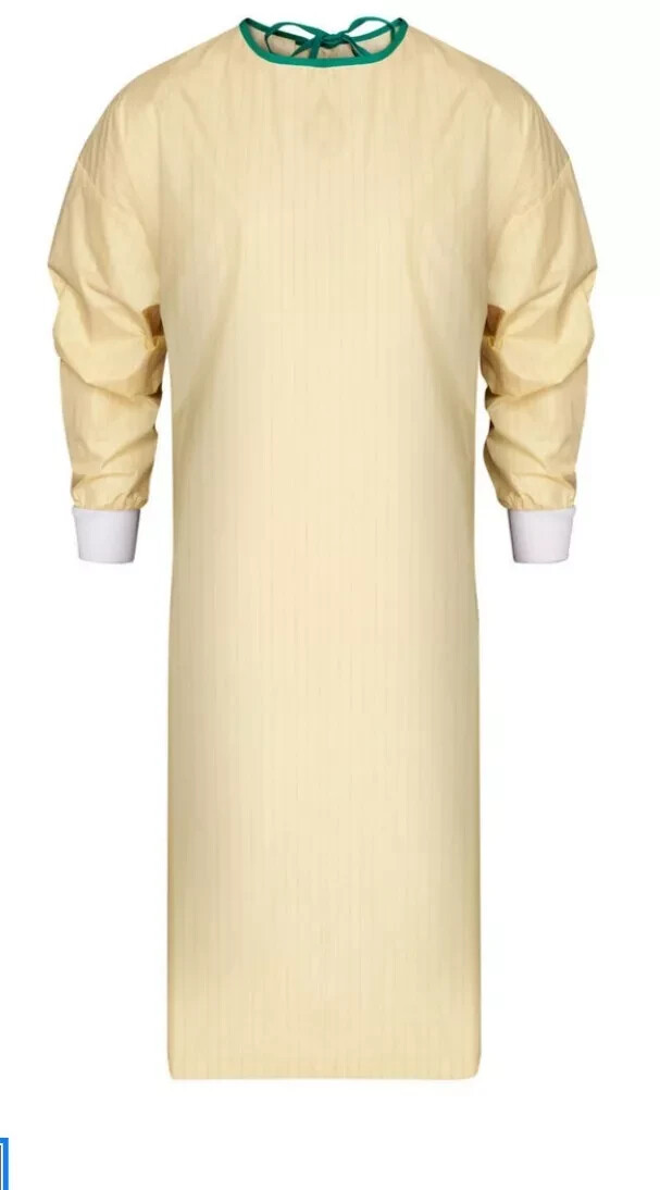 72 ADI Reusable Level 2 Isolation Gown Ylw Pinstripe ISOGOWNCIN3 99% Polyester