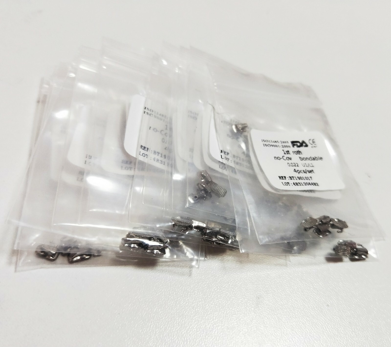 500Sets Dental Buccal Tube 1ST/2ND Roth/Mbt 022 No-cov U1/L1 Mesh Base With Mark