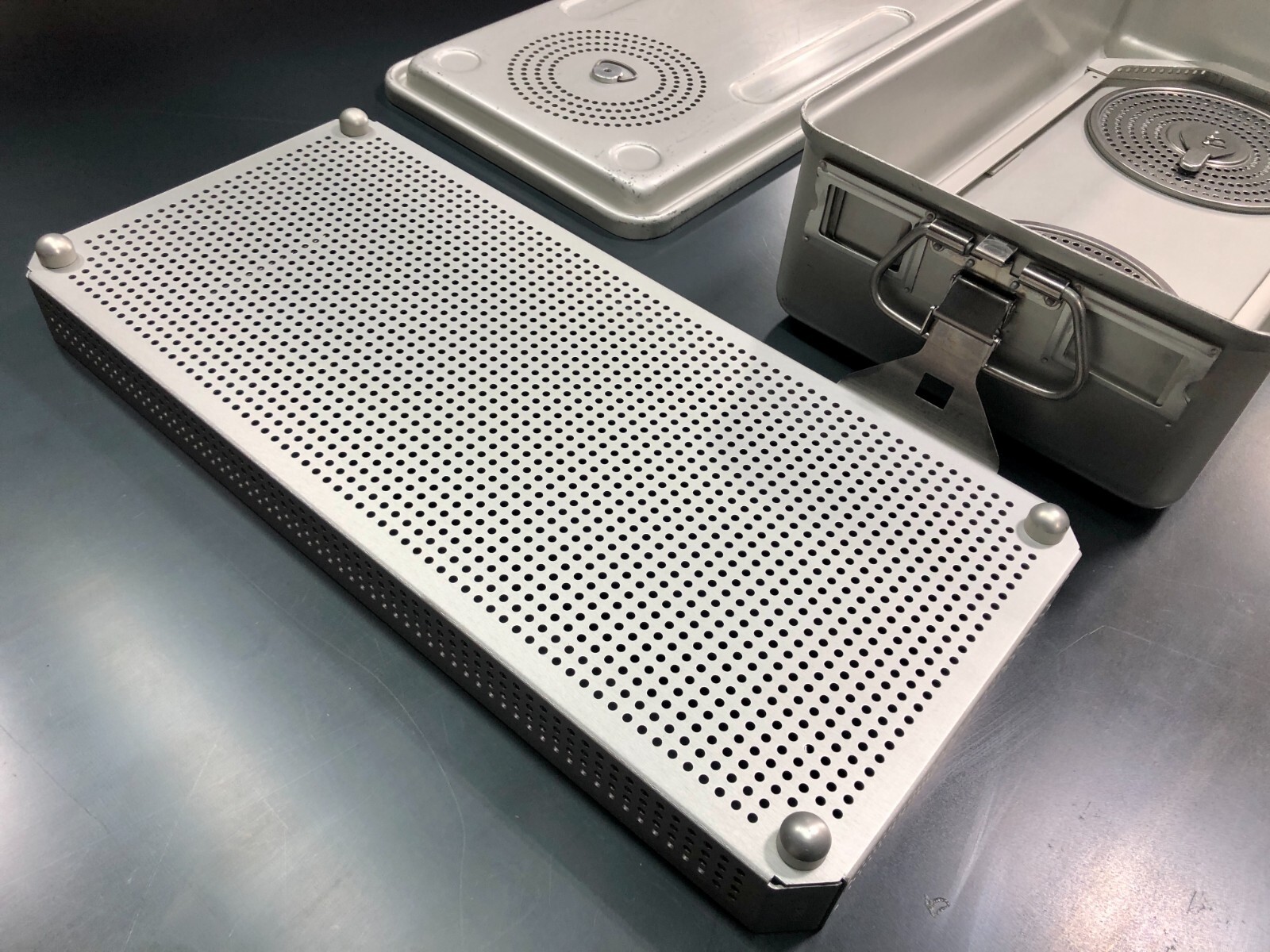 Case Medical SteriTite Sterilization container 22x10x5 w/ upper & lower vents