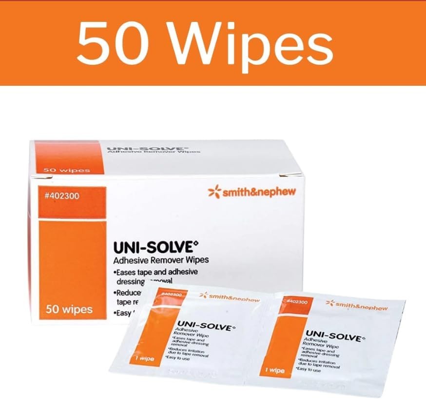 Uni-Solve Multi Use Adhesive Remover Wipes -Box of 50