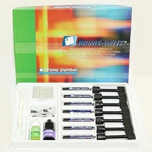 Dental PRIMEDENT VLC Resin Based 7 Composite Bonding Etchant Restorative Kit