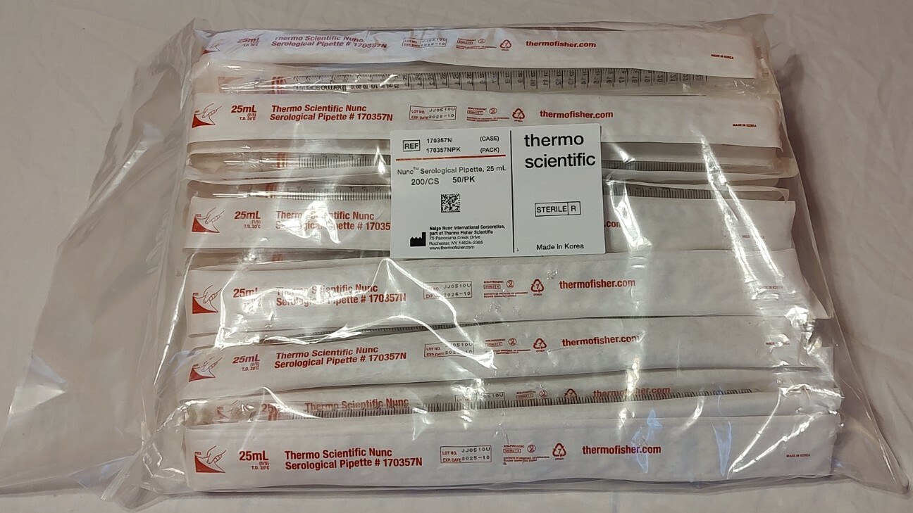 Thermo Scientific Nunc 25ml Serological Pipeettes, 50 pack