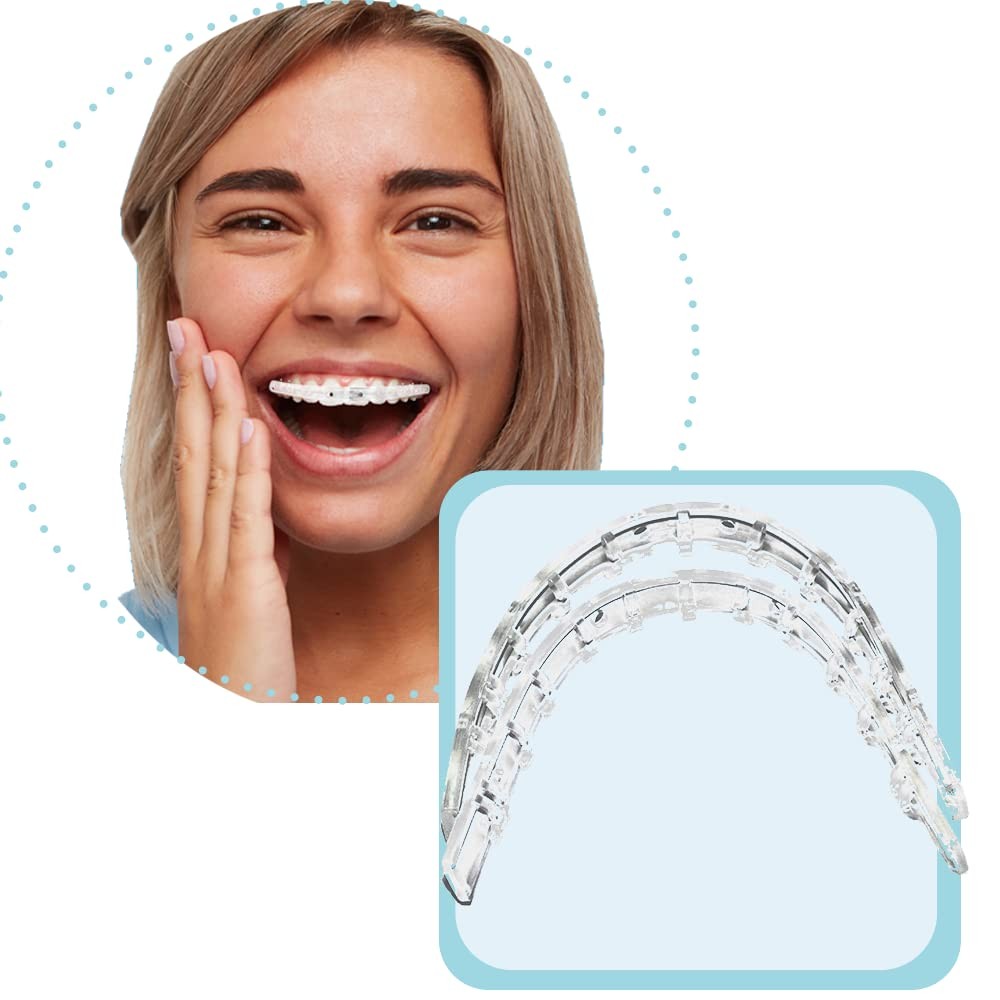 Comfort Cover for Braces, Lip Protector Mouth Guard Cushion Teeth Clear