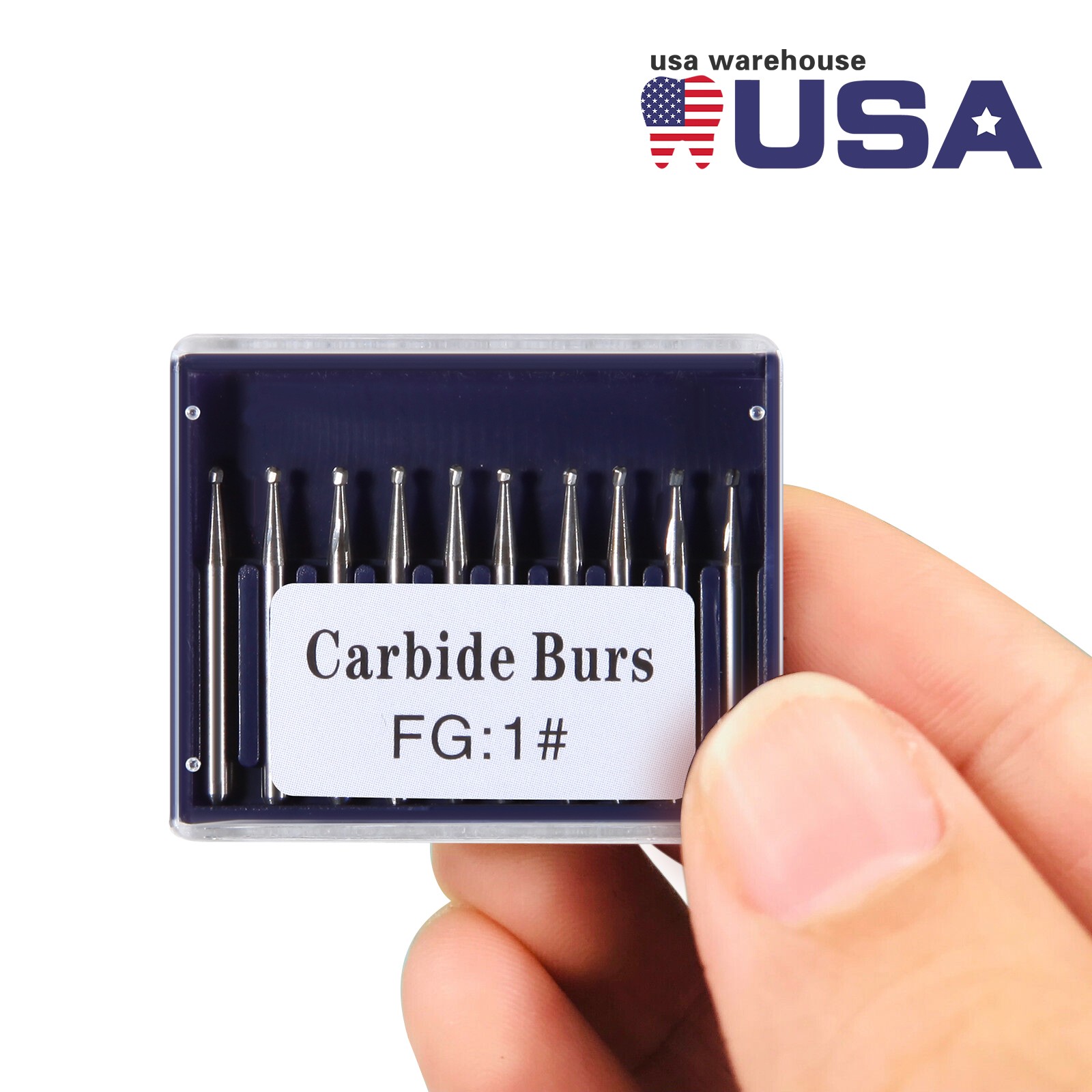 SANDENT Dental Tungsten Steel Carbide Cutting FG Burs for High Speed Handpiece