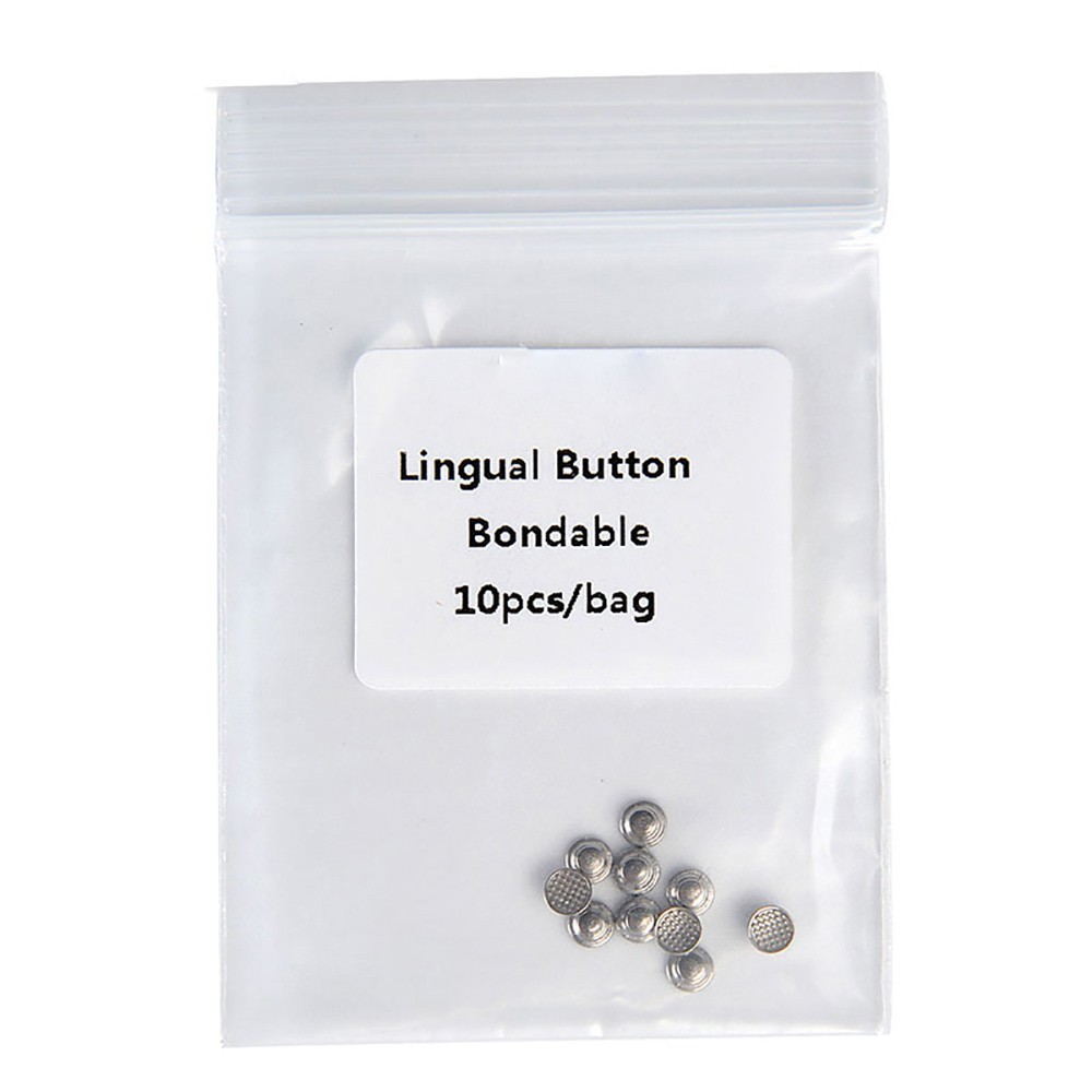 5 packs Dental Orthodontics Bondable Lingual Buttons with Hook Round Base AZDENT