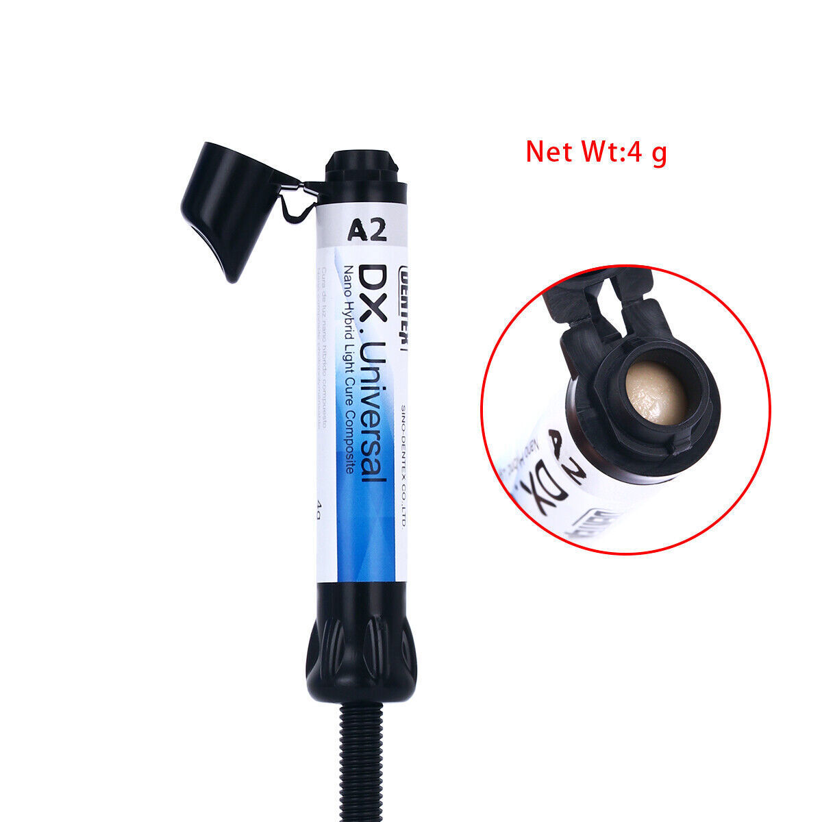 DX Dental Universal Light Cure Composite Resin A1,A2,A3,A3.5,B1 Shade 4g/Syringe