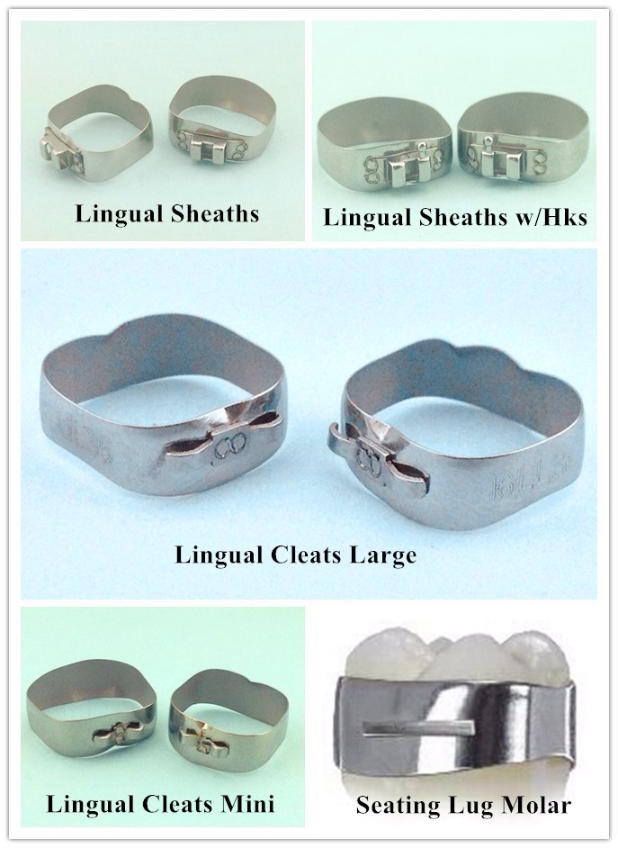 40Pcs Dental Orthodontic 1st Molar Band&Buccal Tube U1/L1 Non-convert. MBT .022