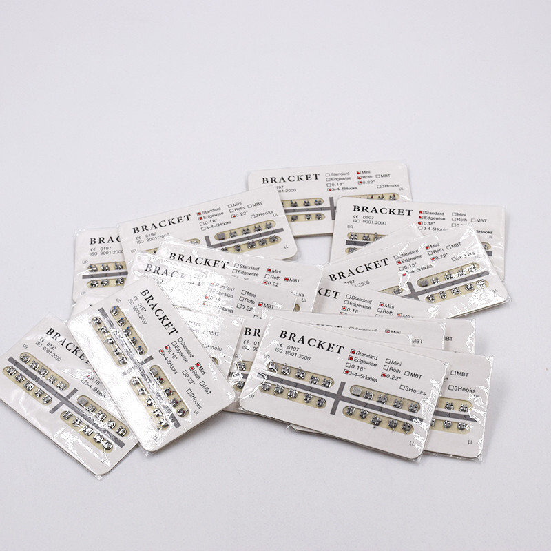 1-100Pack Dental Orthodontic Brackets Braces Roth/MBT/ Mini Standard 018/022