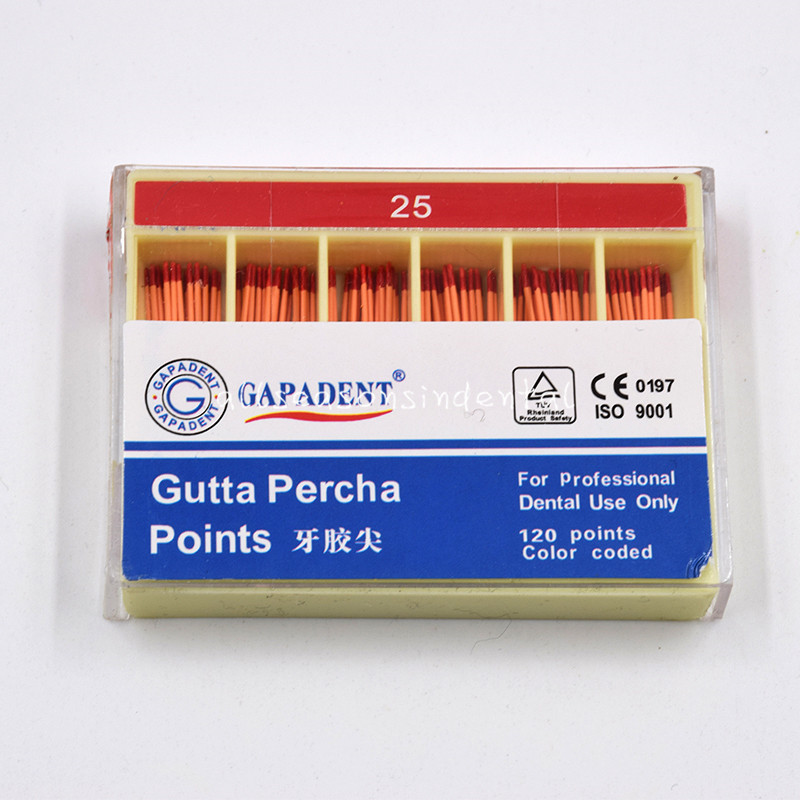 1/5/10 Pack Dental 120 Points Color Coded Gutta Percha Points GAPADENT All Size