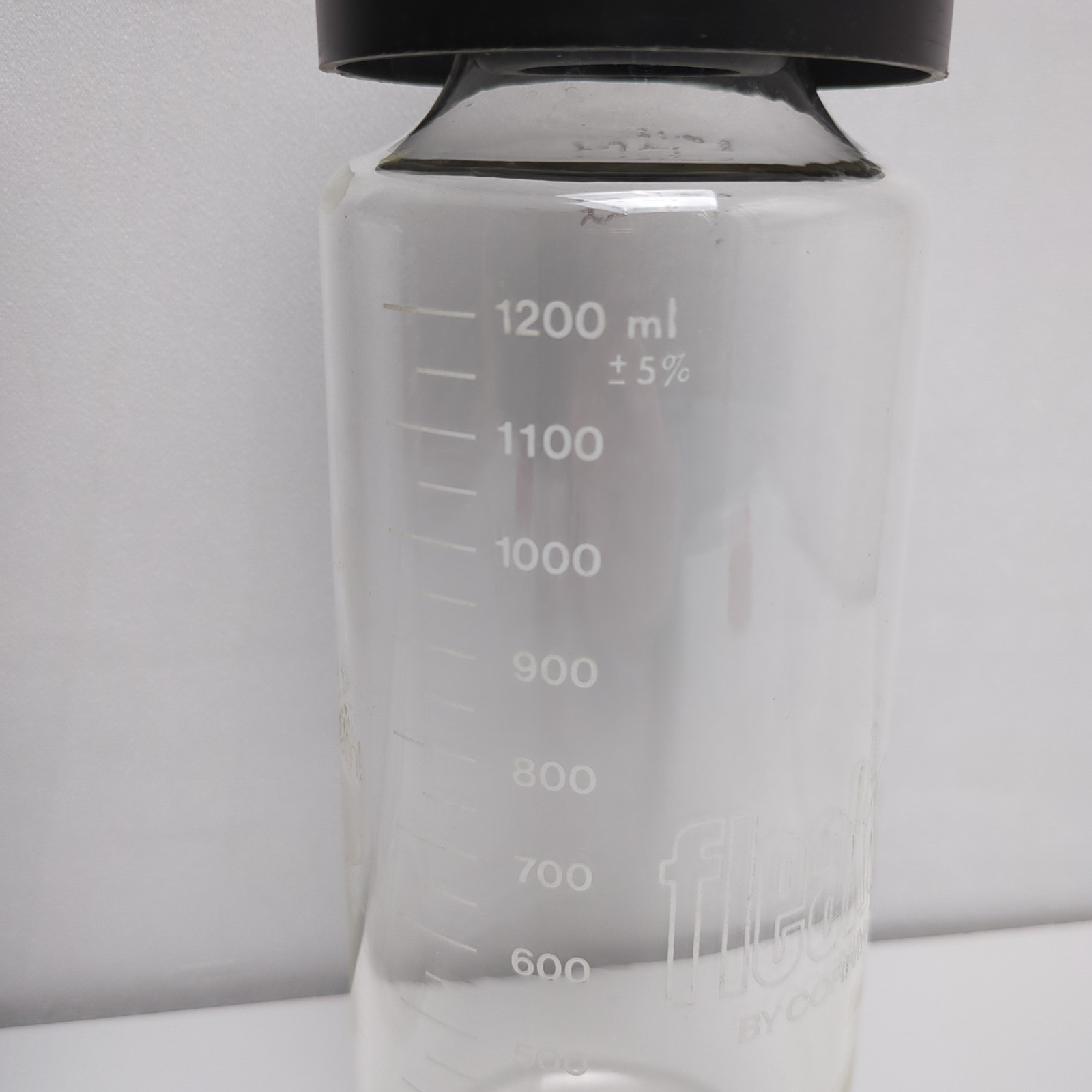 Corning Pyrex 1200mL Fleaker Wide Mouth Lab Beaker Pour Spout With Lid