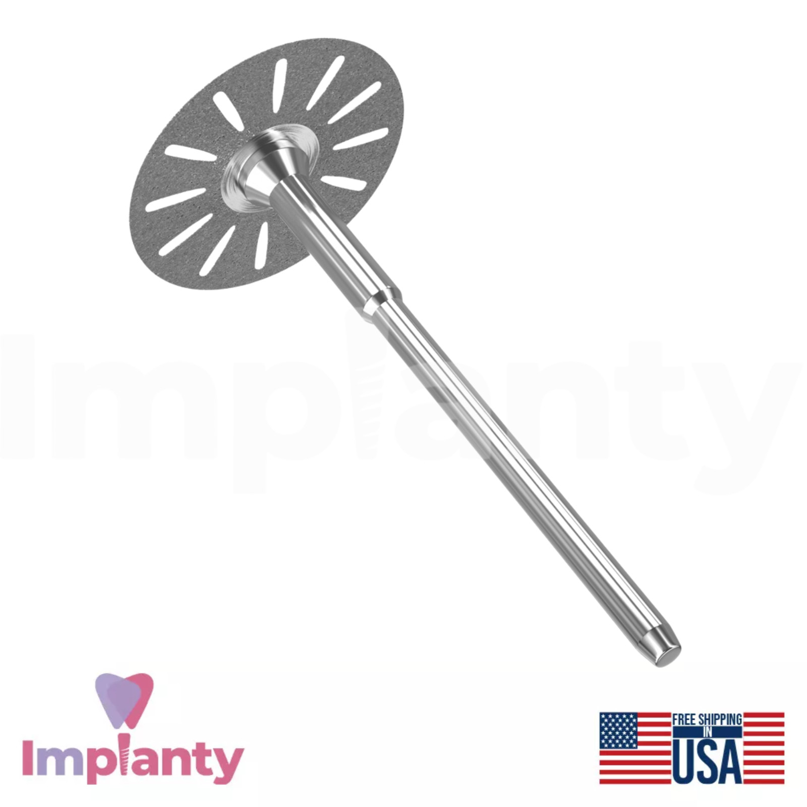 Coarse Grit Diamond Coated Separator IPR Flexible Disc Straight Radial Slots