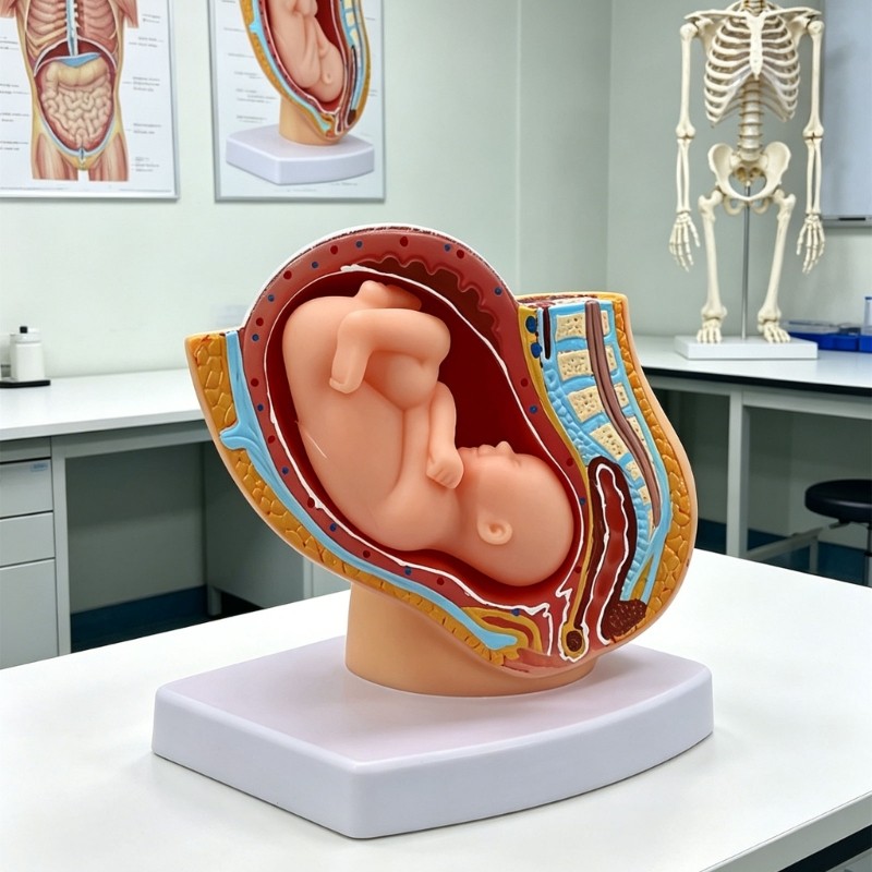 Pregnancy Fetal Development Model With Detachable Full Term Baby For Classroom